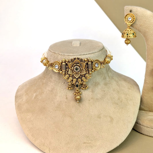 Laal-o-Moti Rajwadi Choker