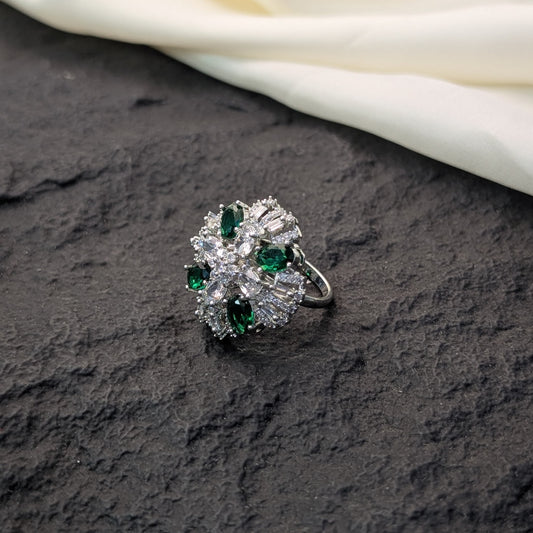 Onyx Noir Zircon Ring
