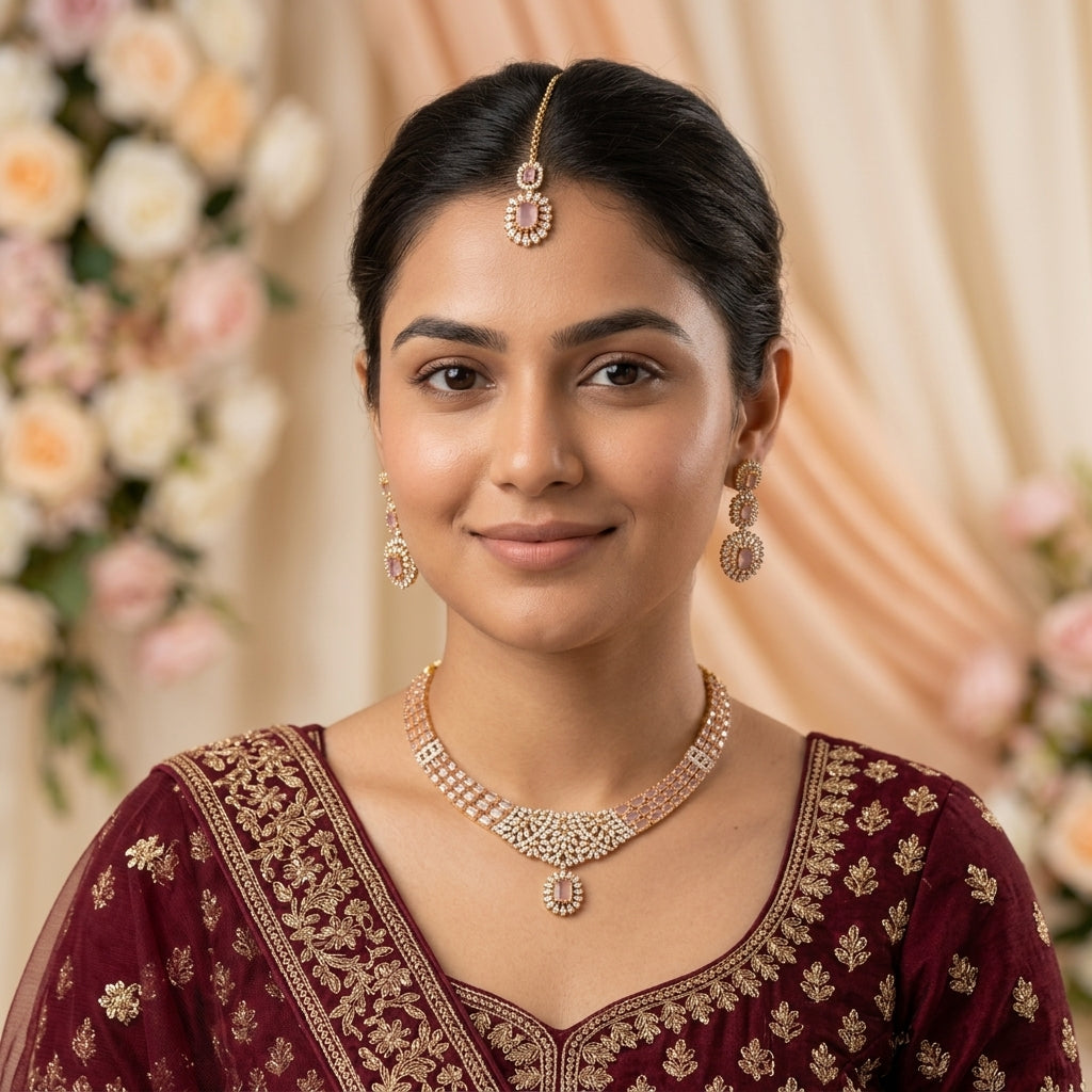 Lucienne Zircon Necklace Set