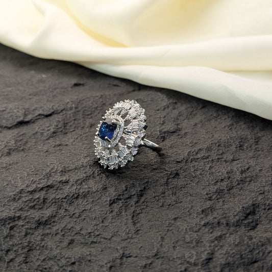 Amber Glow Zircon Ring
