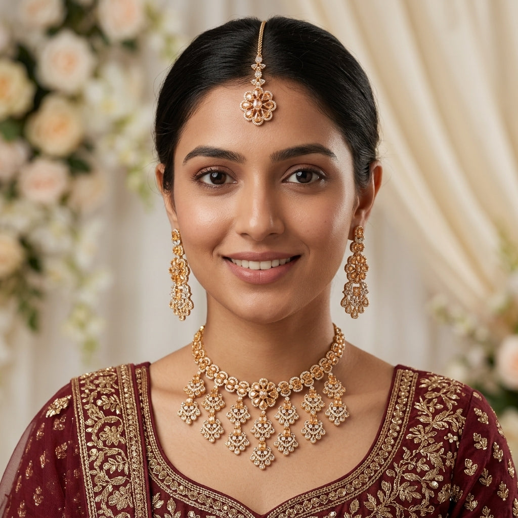 Opulence Bridal Zircon Necklace Set