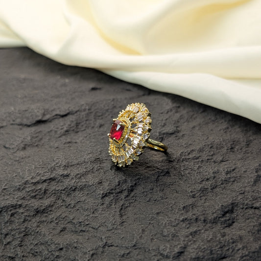 Violet Dusk Zircon Ring
