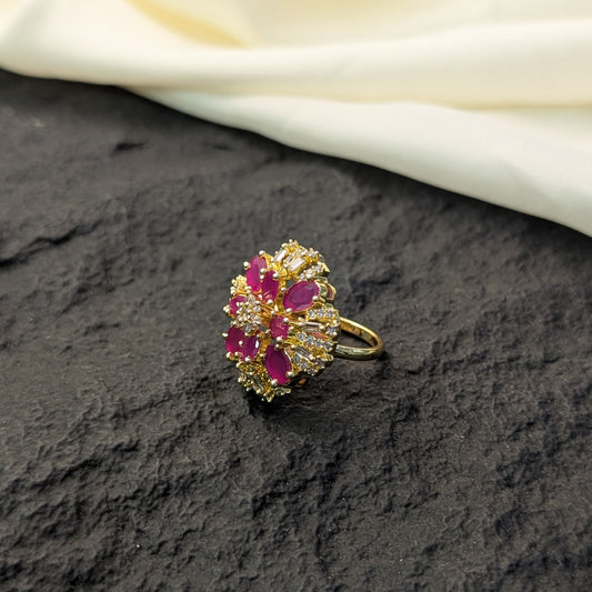 Ocean Wave Zircon Ring