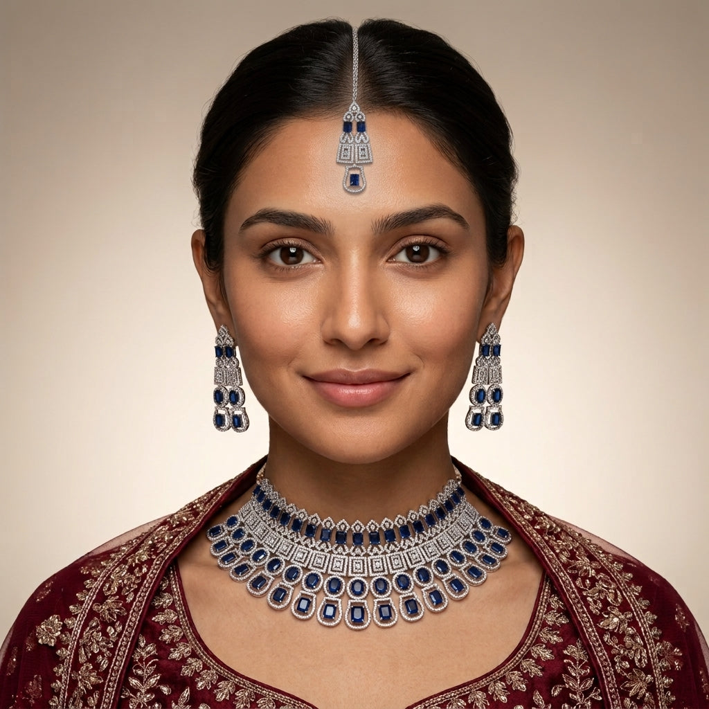 Splendour Bridal Zircon Necklace Set
