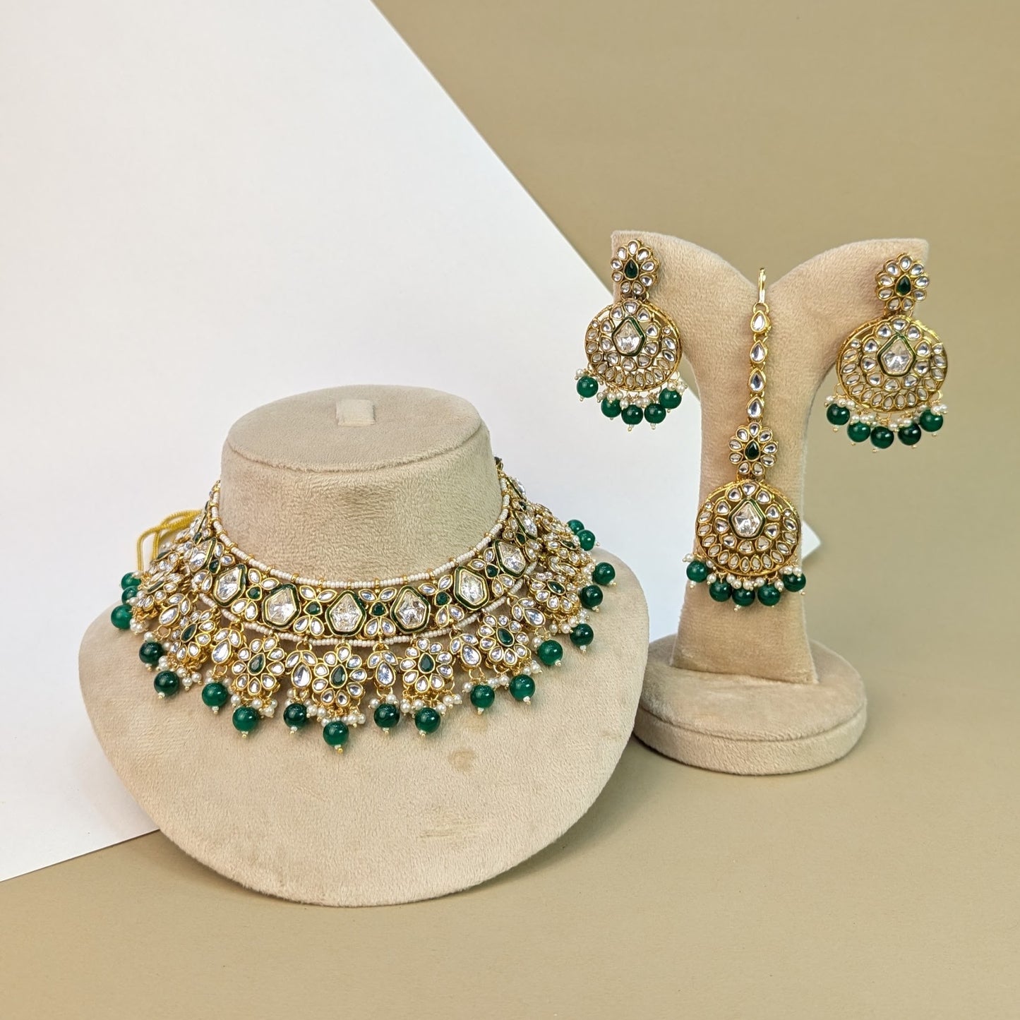 Jadau Kundan Necklace Set