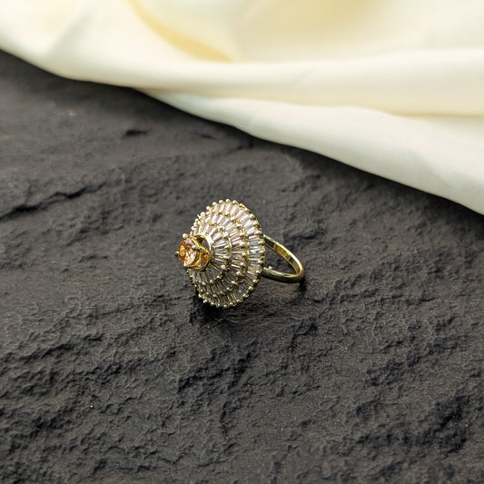 Ivory Swan Zircon Ring