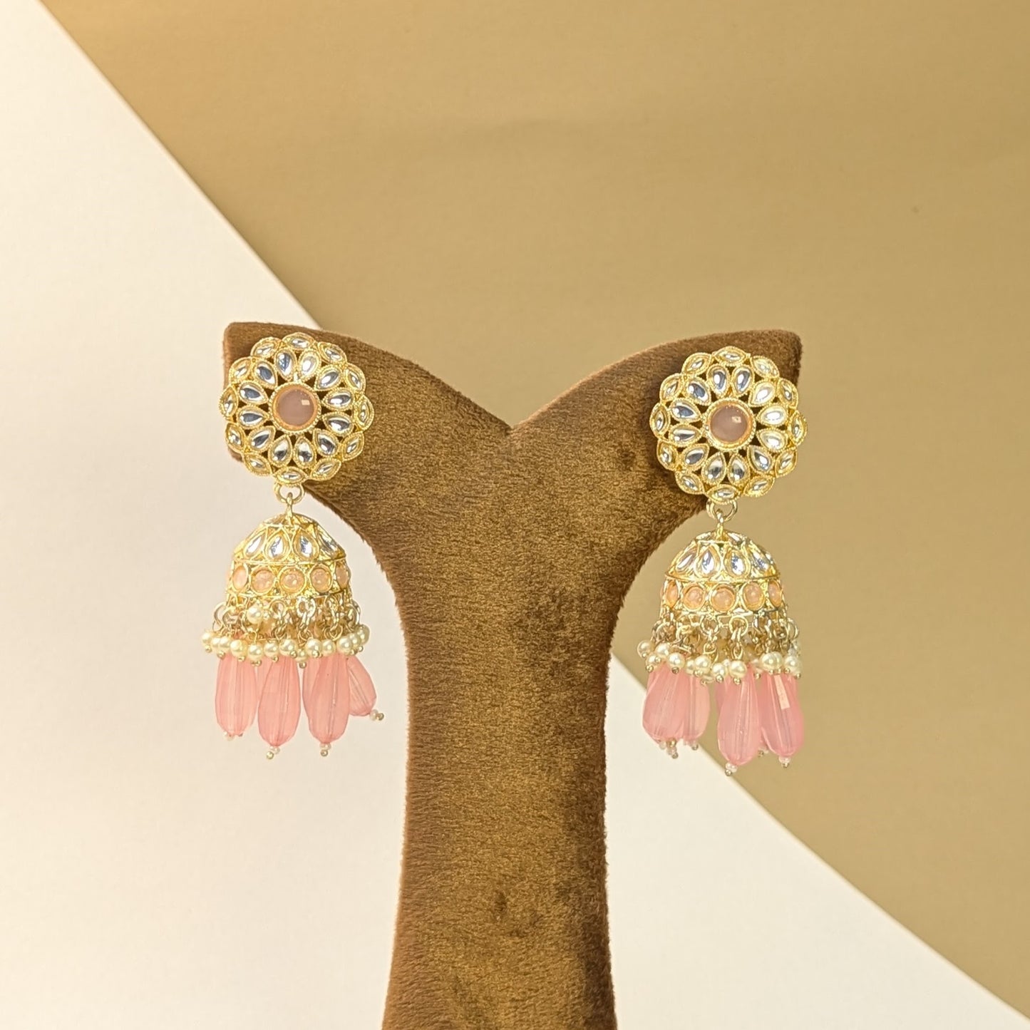 Grand Kundan Jhumkis