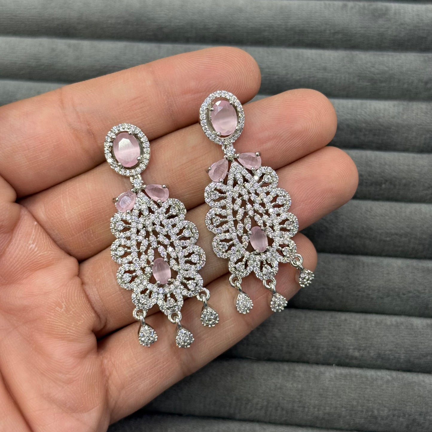 LUMINA VINE ZIRCON EARRINGS