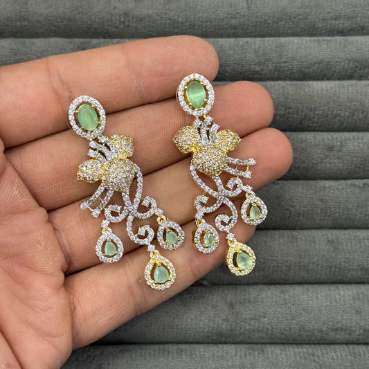 ROYAL FOUNTAIN ZIRCON EARRINGS