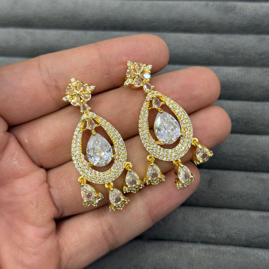 AURELIAN TEARDROP ZIRCON EARRINGS