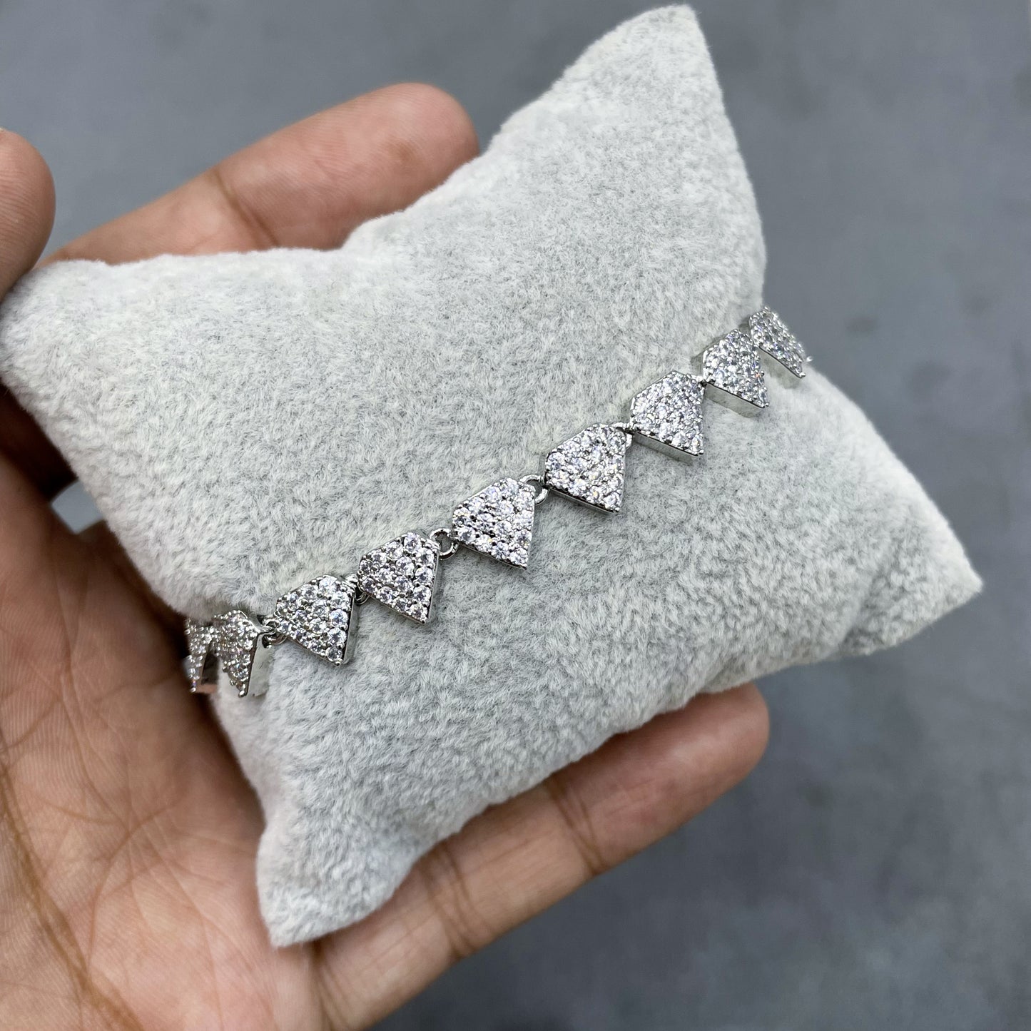 ICED-TRIANGLE-ZIRCON-BRACELET