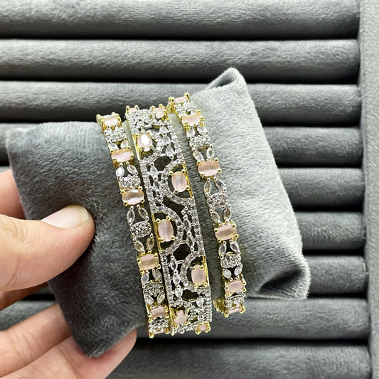 MAJESTIC LATTICE ZIRCON BANGLES