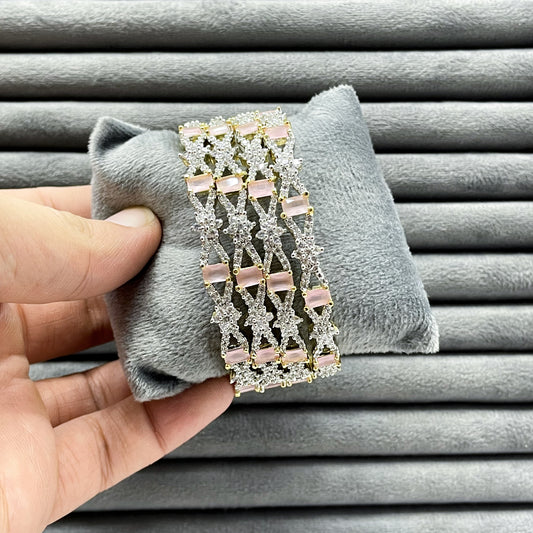 CELESTIAL CROSS ZIRCON BANGLES