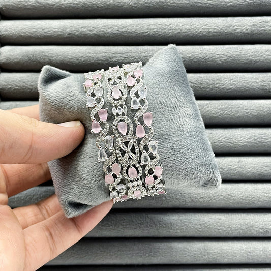 SERPENTINE DEWDROP ZIRCON BANGLES