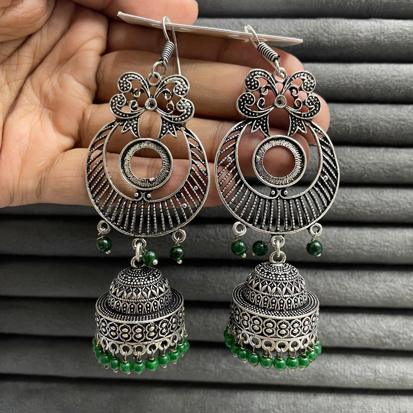 BAROQUE FAN EARRINGS