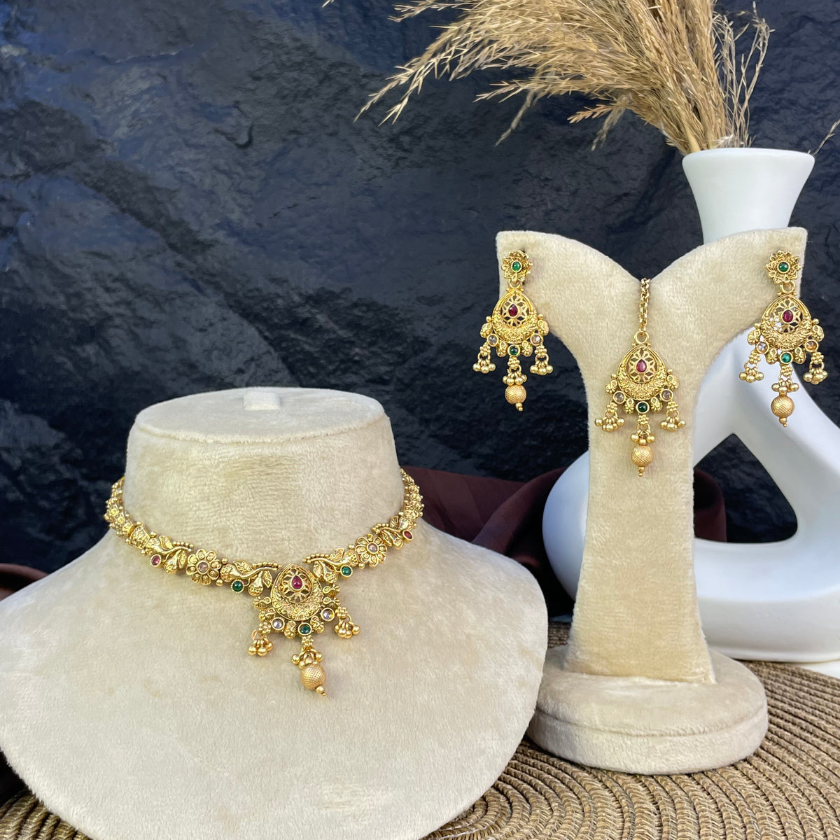RAJWARI ROYAL MEHRAAB NECKLACE SET