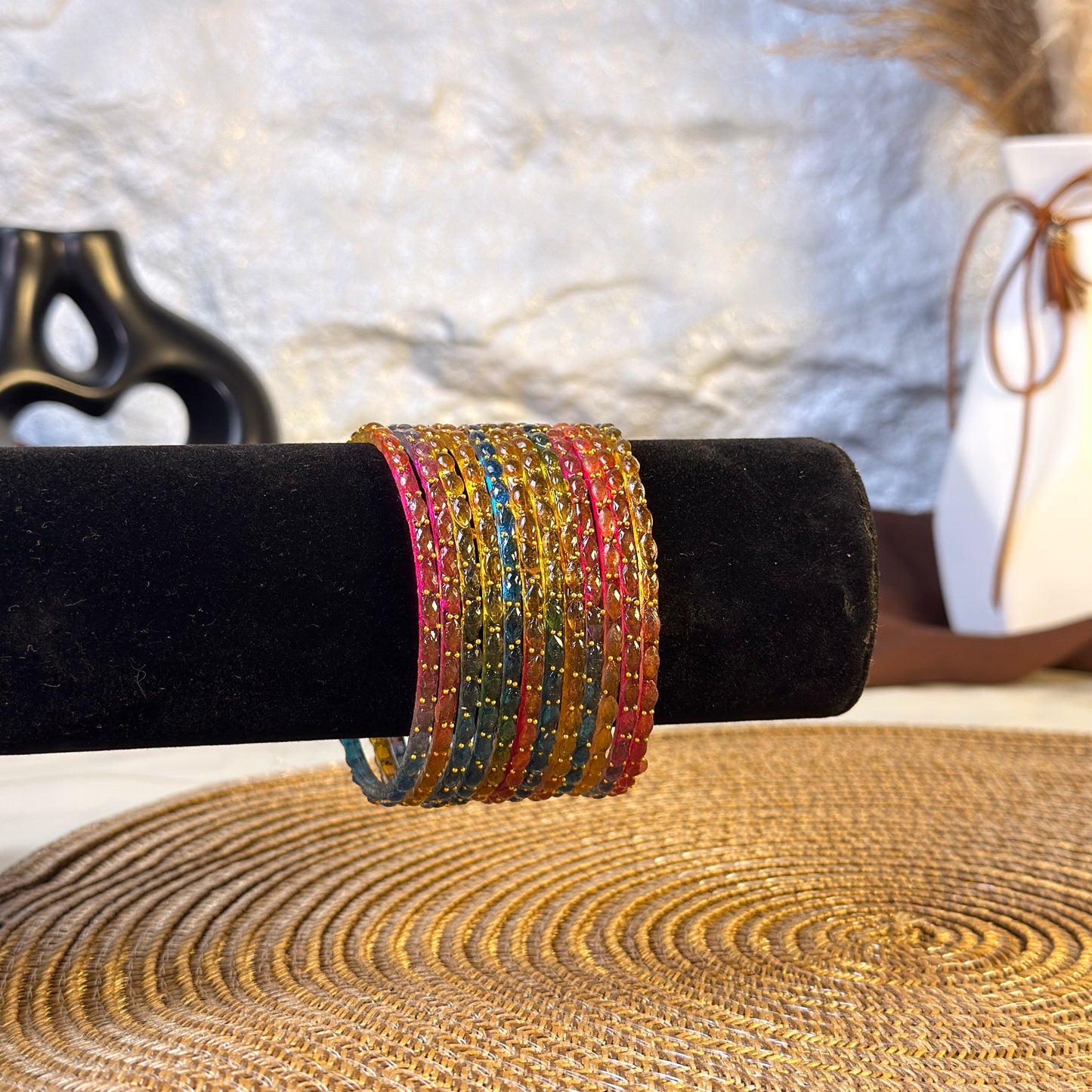 Multi Glass Bangles
