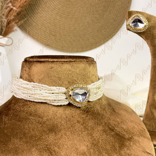 Shine Pearl Kundan Choker