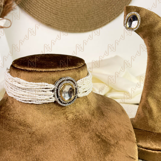 Radiance Pearl Kundan Choker