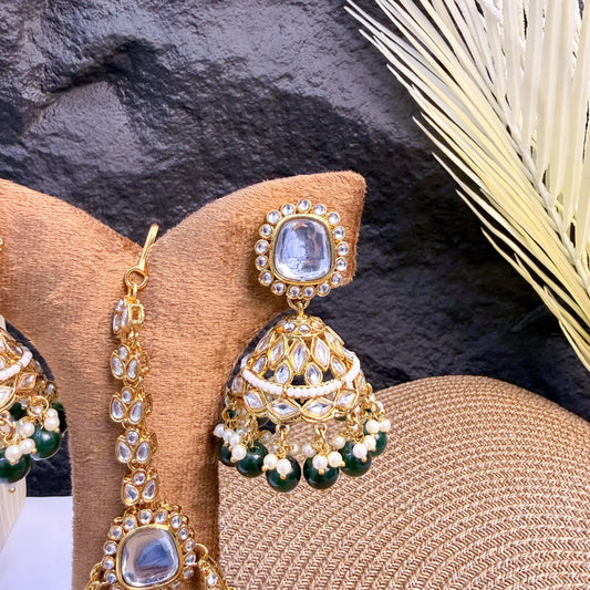 EMERALD GLOW KUNDAN