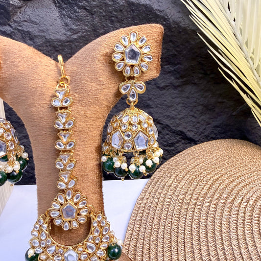 EMERALD PETAL KUNDAN
