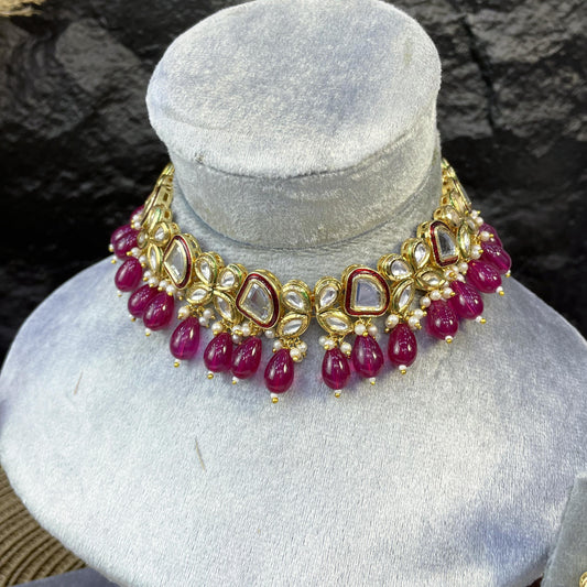 ETHEREAL FLORAL CHAKRA KUNDAN NECKLACES