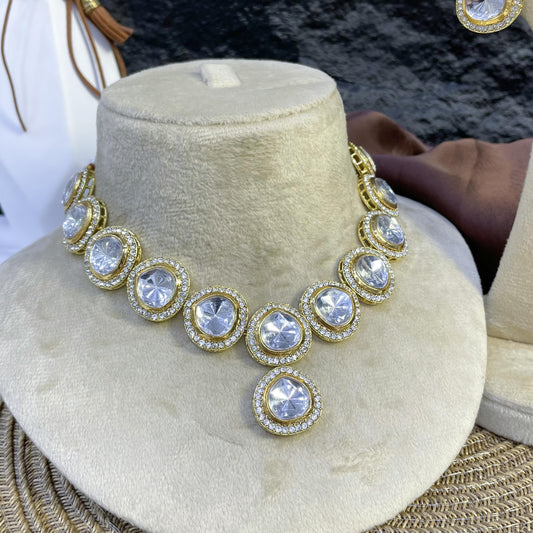 CELESTIAL LUMINOUS HALO KUNDAN NECKLACES