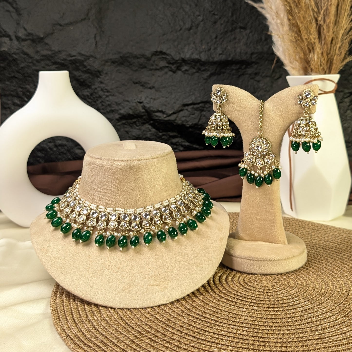 Antique royal petal kundan necklace