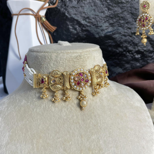 MOTI-MAAL RAJWARI CHOKER