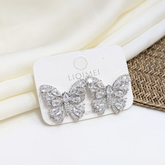 ICED BUTTERFLY EARRINGS