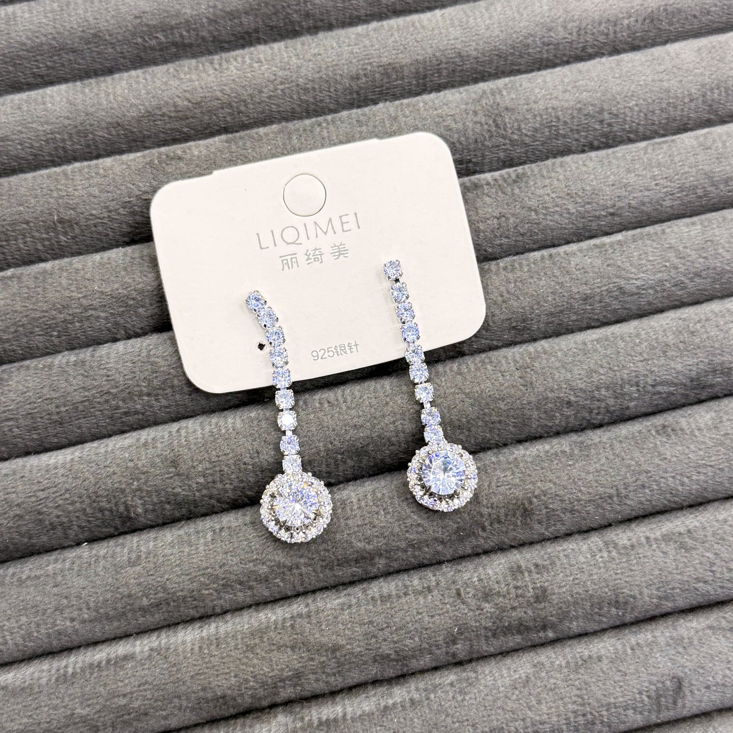 HALO SOLITAIRE EARRINGS