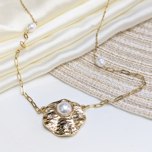 RIPPLE PEARL MEDALLION LOCKETS