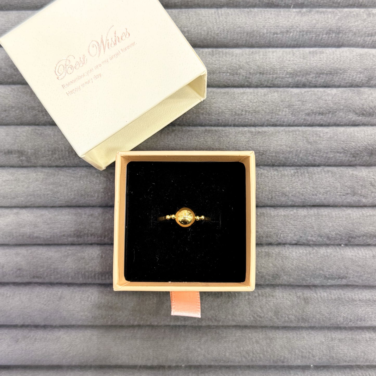 GOLDEN ORB BEAD RINGS