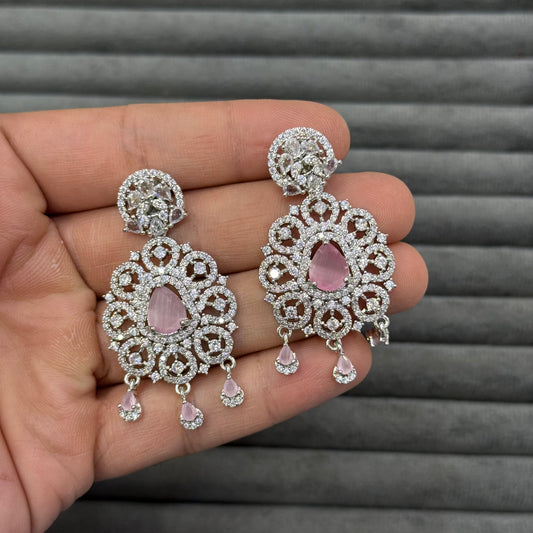 AZURE BLOOM ZIRCON EARRINGS