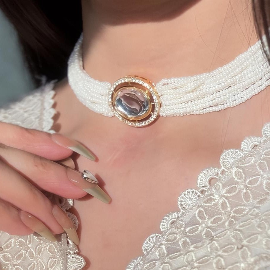 Gulzar Pearl Kundan Choker