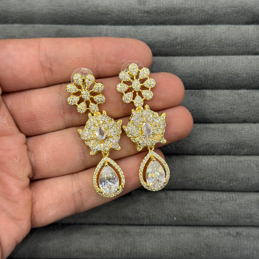VENETIAN DROP ZIRCON EARRINGS