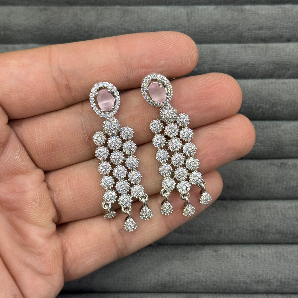 DIAMOND RAIN ZIRCON EARRINGS