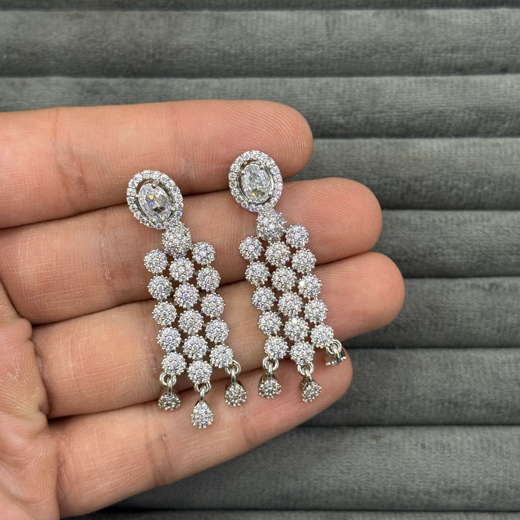 DIAMOND RAIN ZIRCON EARRINGS