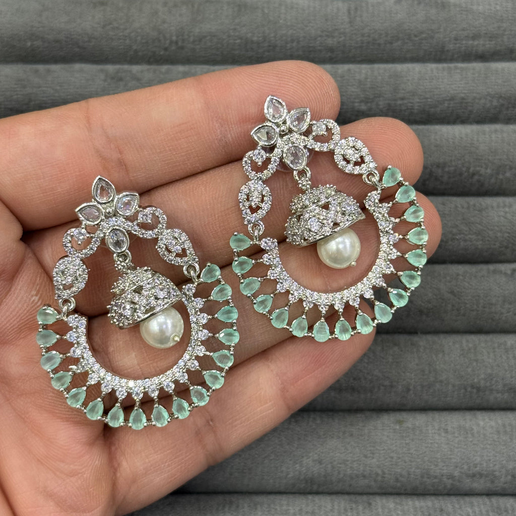 CELESTIAL PEARL ZIRCON EARRINGS