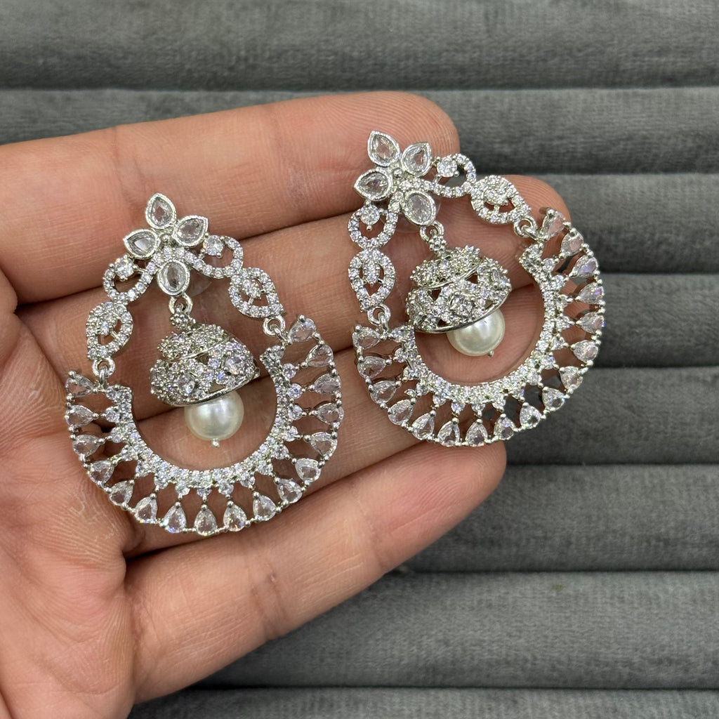 CELESTIAL PEARL ZIRCON EARRINGS