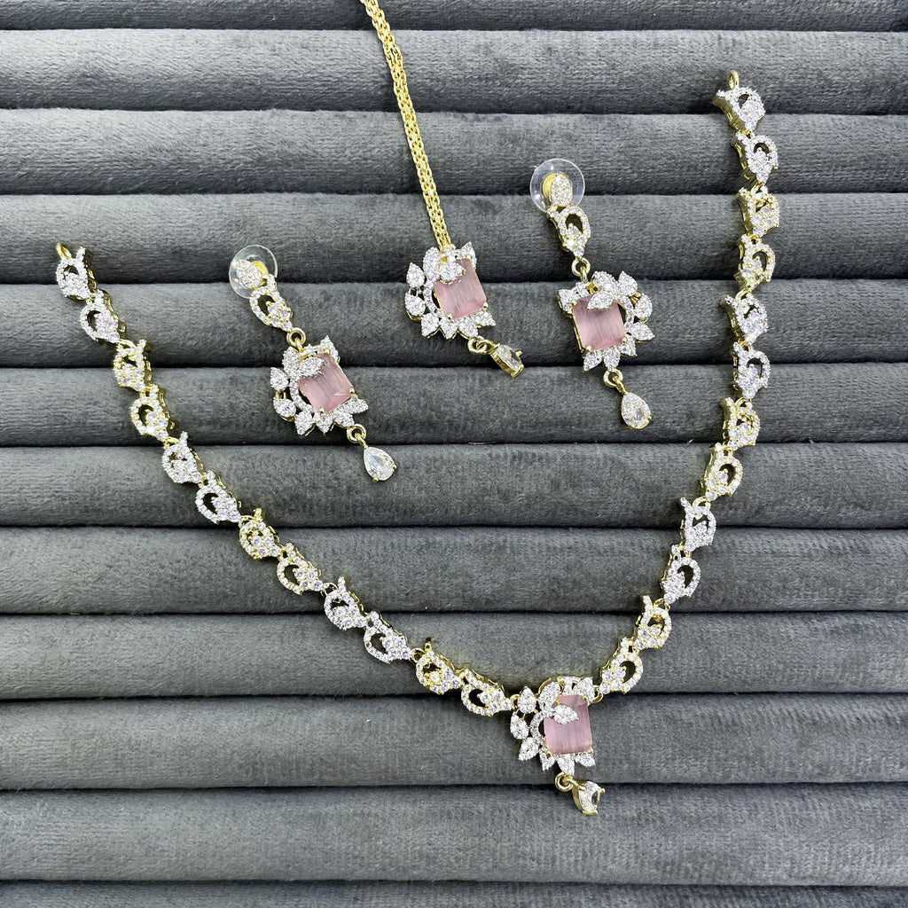FLORAL MARQUISE NECKLACE SET