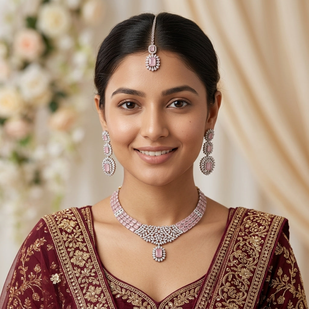 Cordelia Zircon Necklace Set