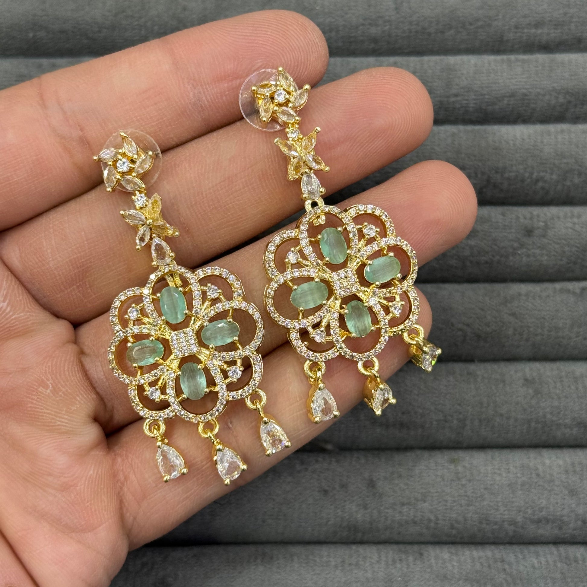 GARDEN RHAPSODY ZIRCON EARRINGS