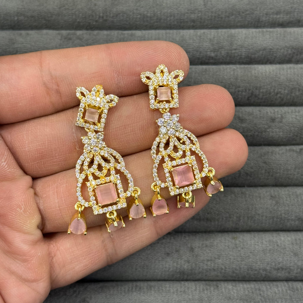 IMPERIAL CROWN ZIRCON EARRINGS