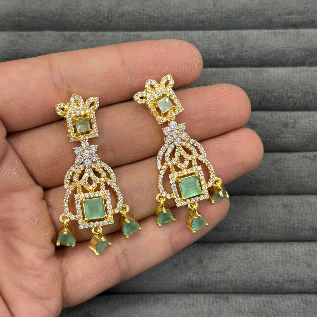 IMPERIAL CROWN ZIRCON EARRINGS