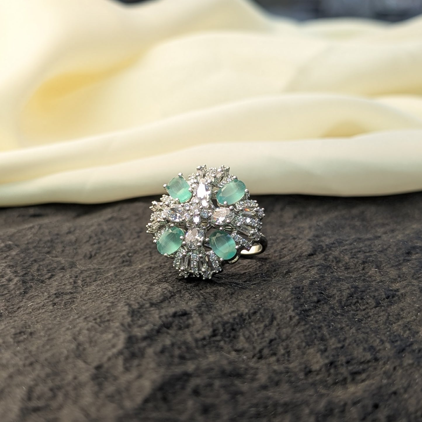 Champagne Fizz Zircon Ring