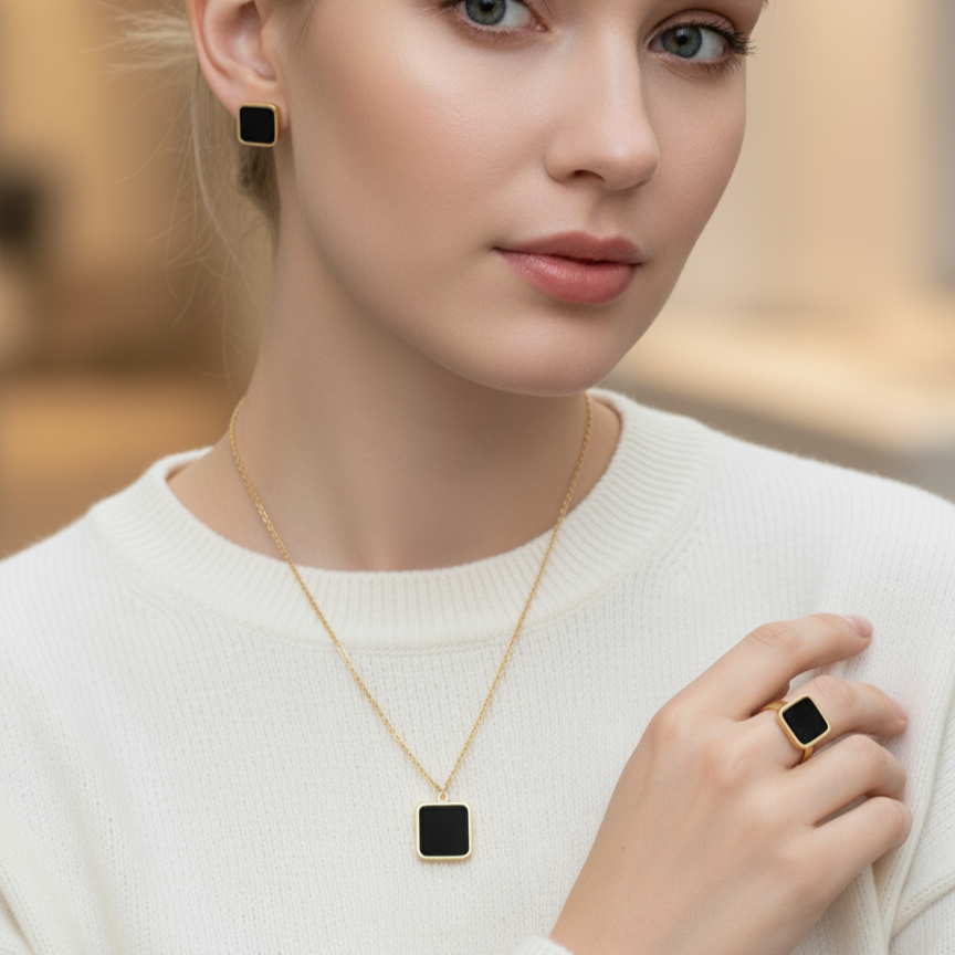 Black Square Combo Set