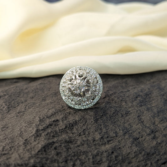 Sunset Coral Zircon Ring