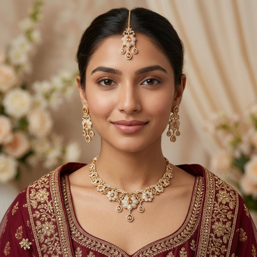 Anastasia Zircon Necklace Set