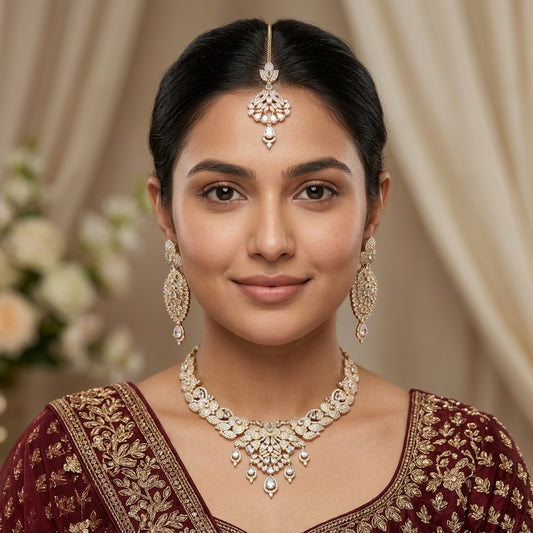 Imperial Bridal Zircon Necklace Set